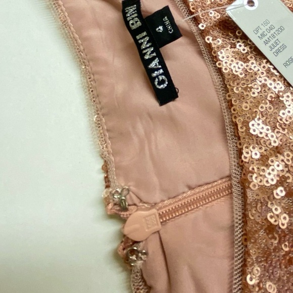 NWT Gianni Bini Juliet Dress Rose Sequin Feminine Fairytale Size 4 - Picture 7 of 17